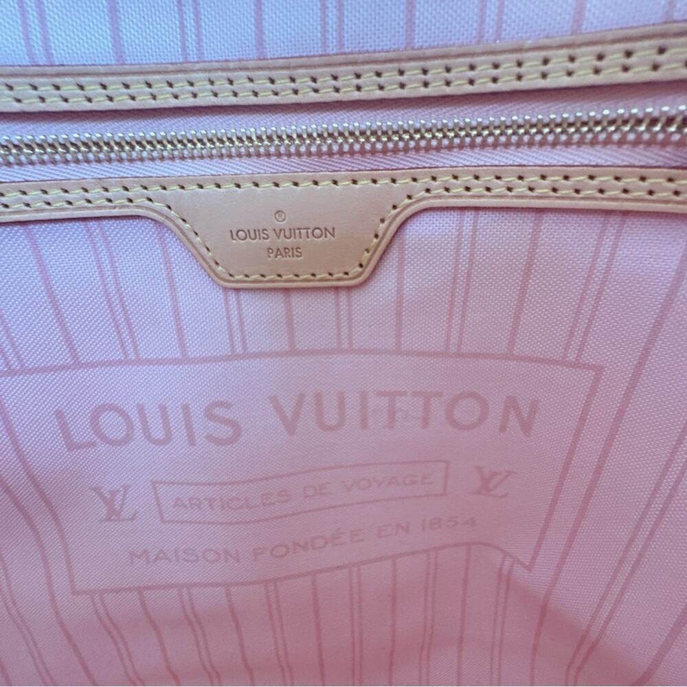 Louis Vuitton Neverfull MM Tahitienne Damier Azur Limited Edition 2017 Full Set - Picture 13 of 15
